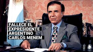 El perfil de Carlos Menem, expresidente argentino que marcó una época de los 90