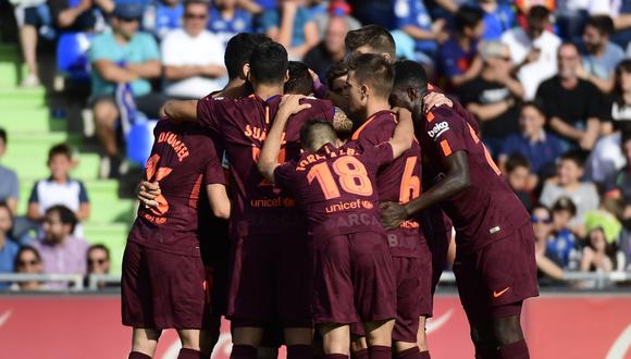 Barcelona continúa como líder de la clasificación española. (AFP)