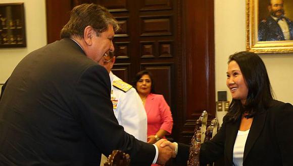 Keiko Fujimori y Alan García unieron fuerzas en Twitter para criticar a Ollanta Humala. (USI)