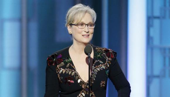 Meryl Streep criticó a Donald Trump en su discurso en los Globos de Oro. (Gettyimages)