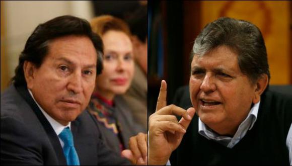 En la mira. Alan García y Alejandro Toledo por presuntas coimas de empresas brasileñas. (USI)