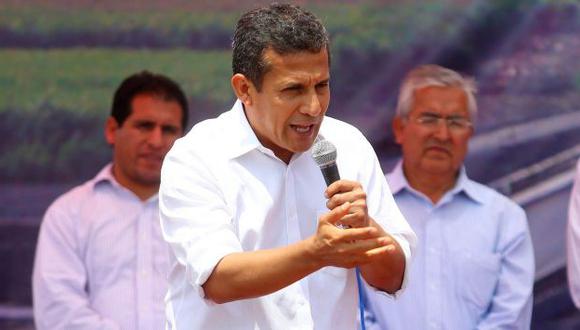 Ollanta Humala se negó esta mañana a responder sobre temas de coyuntura política. (Difusión)