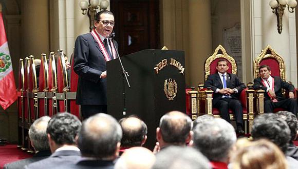 Nuevo presidente de la Corte Suprema de Justicia anuncia plan de trabajo. (Andina)