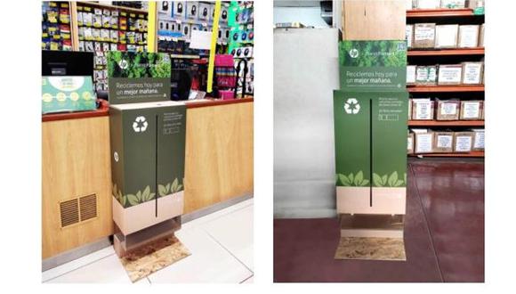 Los contenedores ambientales mejoran el impacto en la sustentabilidad, devolviendo varios cartuchos usados a la vez.