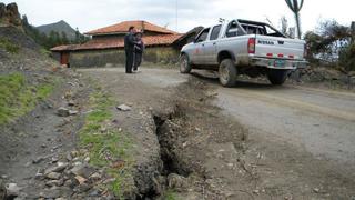 Áncash: Continúan apareciendo grietas en la localidad de Socosbamba