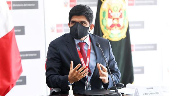 El ministro del Interior, Juan Carrasco Millones. (Foto: El Peruano)