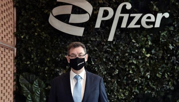 Albert Bourla, consejero delegado de Pfizer. (Foto: Sakis MITROLIDIS / AFP)