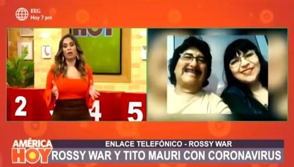 Rossy War reveló que ella, Tito Mauri y sus hijos se contagiaron de COVID-19. (Foto: Captura de video)