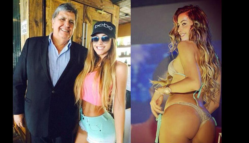 La última fotografía que se tomó Milett Figueroa fue junto al expresidente del Perú, Alan García, aunque negó ser aprista. (milettfigueroa/Instagram)