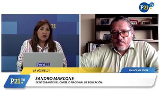 Sandro Marcone: “Se está precarizando sistemáticamente la educación en el país”