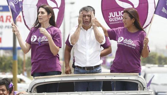 Julio Guzmán negó que su partido haya pedido dinero a sus candidatos al Congreso. (Anthony Niño de Guzmán)