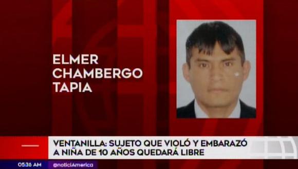 Elmer Sergio Chambergo Tapia es el denunciado. (Foto: Captura/América Noticias)