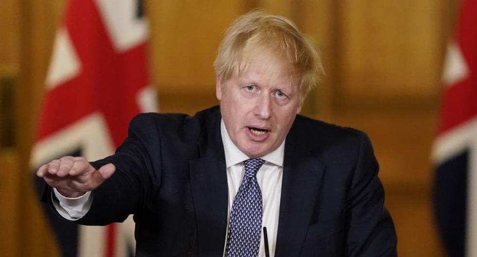 El primer ministro británico, Boris Johnson, también denunció “intolerables y aborrecibles ataques a la policía”. (Andrew Parsons / AFP).