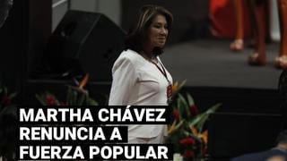 Martha Chávez renuncia a la bancada y a la militancia de Fuerza Popular