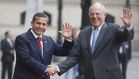 Ollanta Humala y Pedro Pablo Kuczynski se reúnen en Palacio de Gobierno. (Mario Zapata/Perú21)