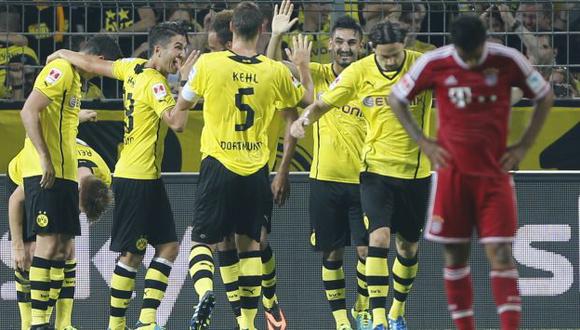 Campeones.  Dortmund hizo ‘tiki taka’ con el Bayern. (AP)