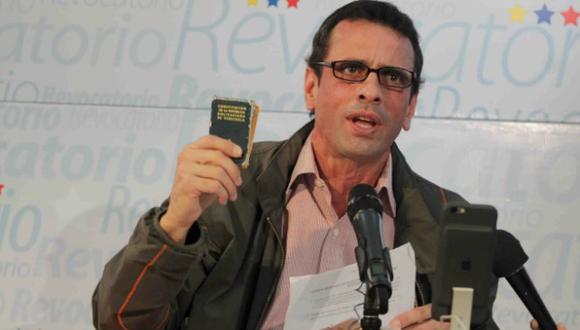 Henrique Capriles explica el panorama político de Venezuela. (EFE)