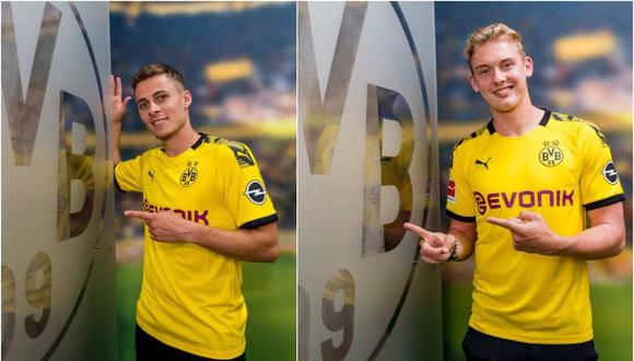 Thorgan Hazard y Julian Brandt confirmados por el Borussia Dortmund. (Foto: @BVB)