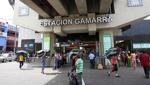 Se cerró estación del Metro de Lima en Gamarra por cierre del emporio comercial. También se suspendió el servicio alimentador del Metropolitano a Gamarra. (Foto: GEC)