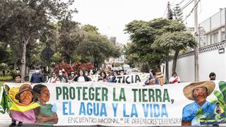 Lima: más de 120 defensores de todo el Perú marcharon  para frenar ola de asesinatos