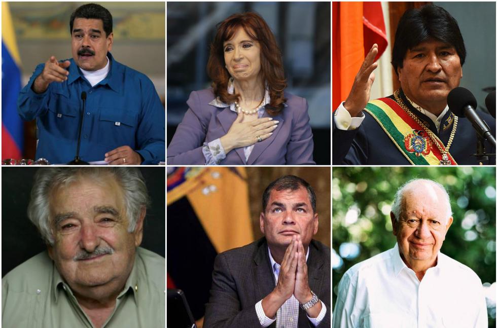 Los principales líderes de las diferentes vertientes de la izquierda sudamericana expresaron su apoyo a Lula. (Perú 21/Composición)