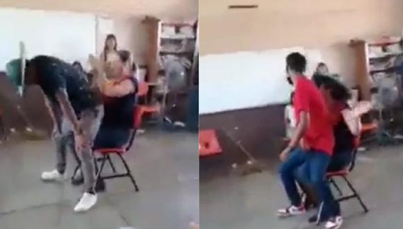 Una profesora en México fue separada del colegio donde ensañaba por un baile que le hicieron sus alumnos. (Foto: captura Twitter)