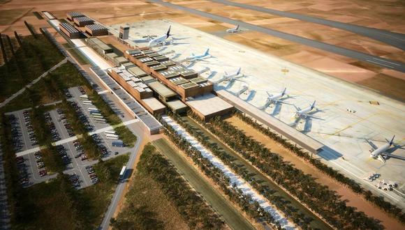 "Kuntur Wasi hará entrega al Estado de los Terrenos para la construcción del aeropuerto", indica el comunicado. (USI)