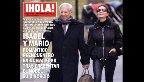 Mario Vargas Llosa tuvo un apasionado reencuentro con Isabel Preysler en Nueva York. (Revista ¡HOLA!)