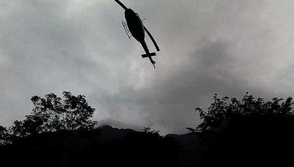 Suspenden por mal tiempo evacuación de cuerpos de tripulantes de helicóptero de la FAP caído en Huarochirí. (Foto: Andina)