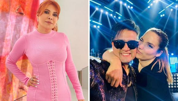 Magaly Medina critica a Deyvis Oro por pedirle nuevamente matrimonio a Cassandra Sánchez De Lamadrid frente a su público. (Foto: Instagram)