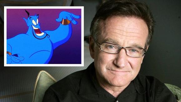 Robin Williams le dio la voz al genio de Aladdin, cinta de Disney. (AP)