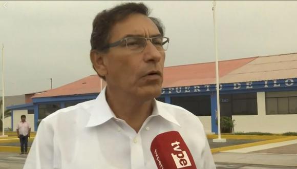Martín Vizcarra aseguró que los cambios de ministros no afectan el objetivo de lucha contra la corrupción. (Captura: TV Perú Noticias)