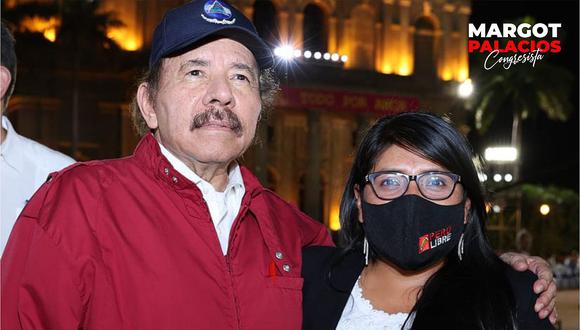 Margot Palacios participó en la juramentación de Daniel Ortega en Nicaragua. (Twitter)