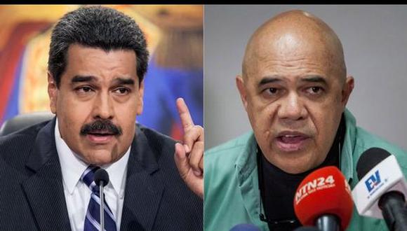 Nicolás Maduro, presidente de Venezuela y Jesús Torrealba secretario ejecutivo de la MUD (Infobae.com)