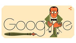 Google celebra 131 años del nacimiento deAbraham Valdelomar con este doodle
