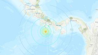 Se registra un terremoto de magnitud 6,8 frente a la costa de Panamá