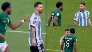 Lionel Messi y el mano a mano con defensor de Arabia Saudita: la frase que lanzó al 10 de Argentina