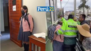 Con mascarilla y trenzas: Sujeto es detenido tras ingresar a colegio vestido de alumna