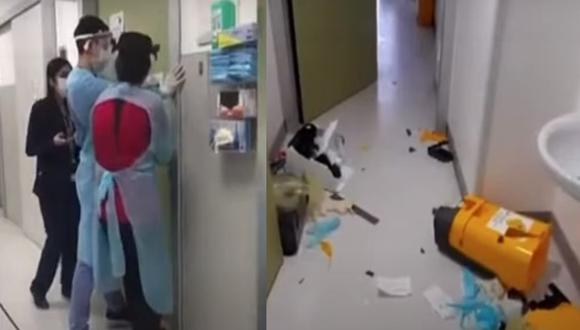 Paciente con COVID-19 agrede a médicos, escapa de hospital y abre pánico en Chile