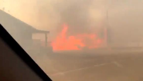 Algunos residentes de Lytton registraron el panorama que se vive en el lugar tras los incendios. (Foto: Twitter | captura de pantalla | Tati Cruz)