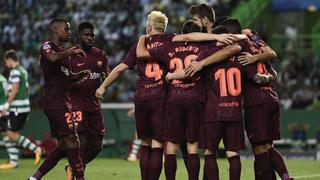Barcelona ganó 1-0 al Sporting Lisboa y se mantiene puntero del grupo D de la Champions League