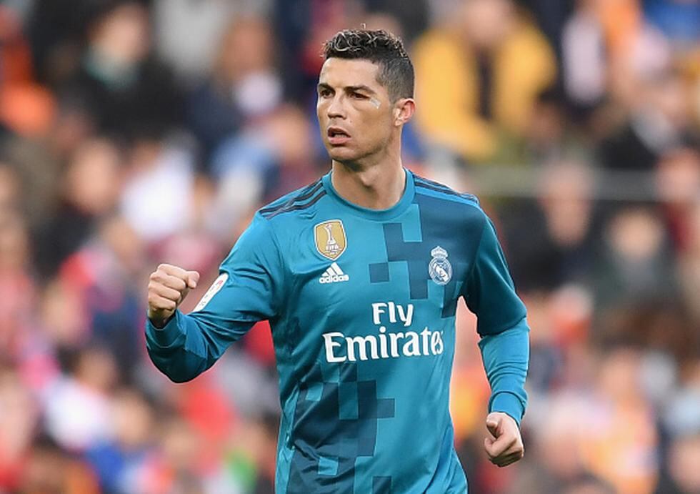 Cristiano Ronaldo anotó otros dos nuevos goles en la victoria del Madrid sobre Valencia. (Getty Images)