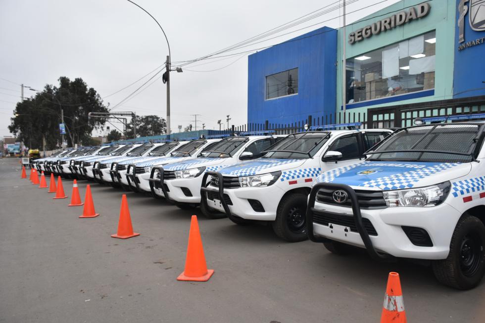Nuevos patrulleros cuidarán las calles de SMP. (Foto: Difusión Municipalidad SMP)&nbsp;
