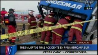 Tacna: Un chileno y dos peruanos fallecen tras impactar bus contra automóvil [Video]