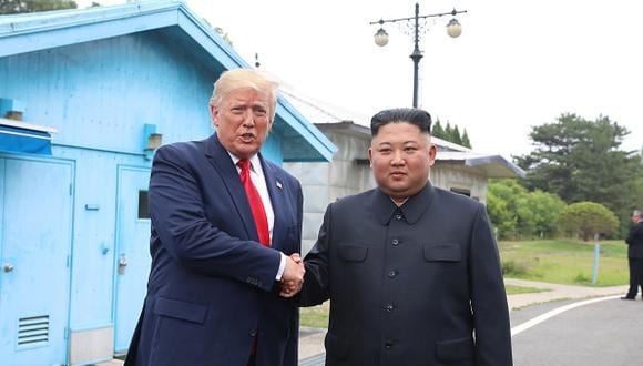 Donald Trump “contento” de que Kim Jong-un esté “de regreso, y bien”. (Handout photo by Dong-A Ilbo via Getty Images/Getty Images)