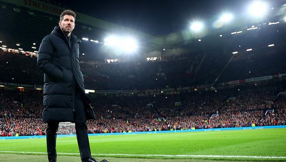 Diego Simeone analizó la victoria de Atlético Madrid sobre Manchester United. (Foto: EFE)