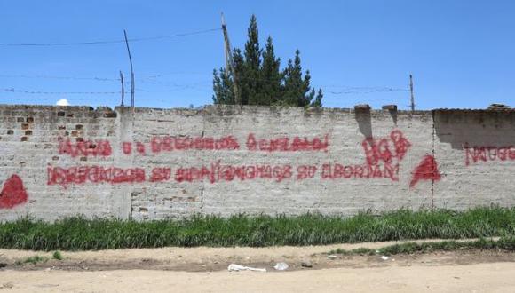 Pintas a favor de Abimael Guzmán aparecieron en Huancayo. (USI)