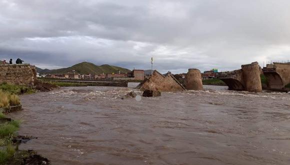 El 23 de julio de 1980, este puente fue declarado Patrimonio Cultural de la Nación, al que también se le consideraba una de las 7 maravillas de dicha provincia de Lampa, en Puno. (Foto: Twitter/@JesusFalconv3)