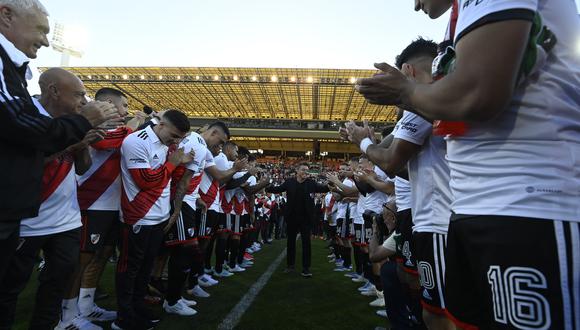 Marcelo Gallardo brindó un emotivo discurso en su despedida de River Plate. (Foto: EFE)