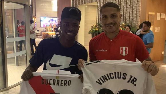 Vinicius Junior dedicó mensaje a Paolo Guerrero en redes sociales. (Foto: @viniciusjr)